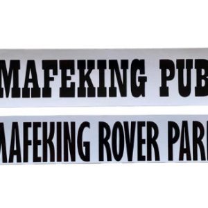 Mafeking Pub Mafeking Rover Park BW Sticker