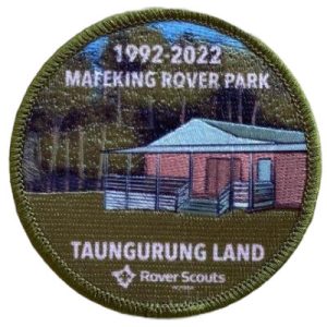 Mafeking Park 30th birthday badge Rover Scouts