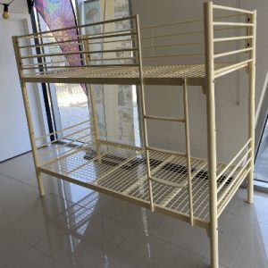 Metal framed bunk bed
